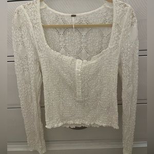 Free people lace blouse
